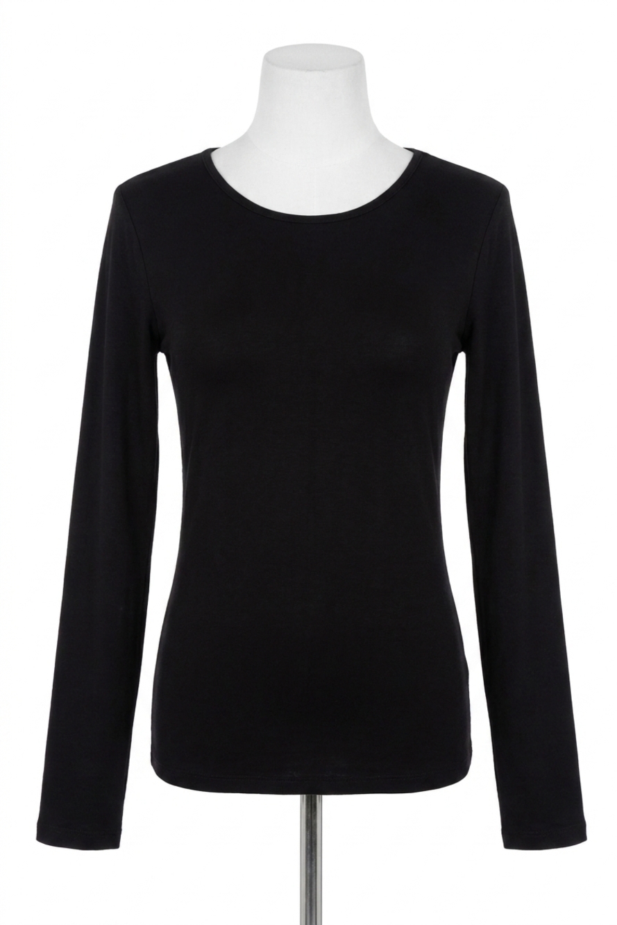 NEW FRENCH KYSS scoop top in black